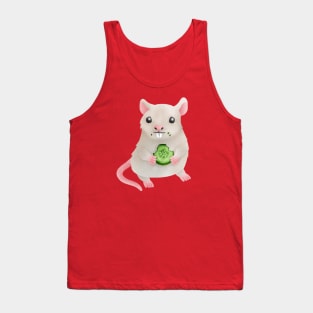 Pet rat eating cucumber Tank Top